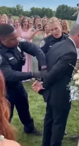 Wedding Officiant Gets Arrested In The Middle of Wedding 🥺 #ForYou, #viral, #foryoupage, #tiktok, #trending, #follow, #followme, #bestvideo, #thisis4u, #featurethis