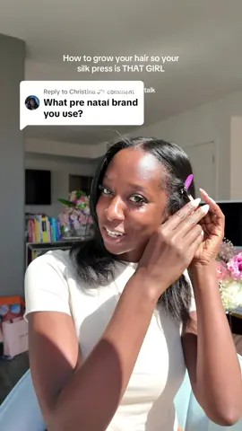Replying to @Christina J GRWM and talk about hair growth for your silk press! #silkpressnaturalhair #silkpress #silkpressseason #hairgrowthtips #blackhairgrowth 