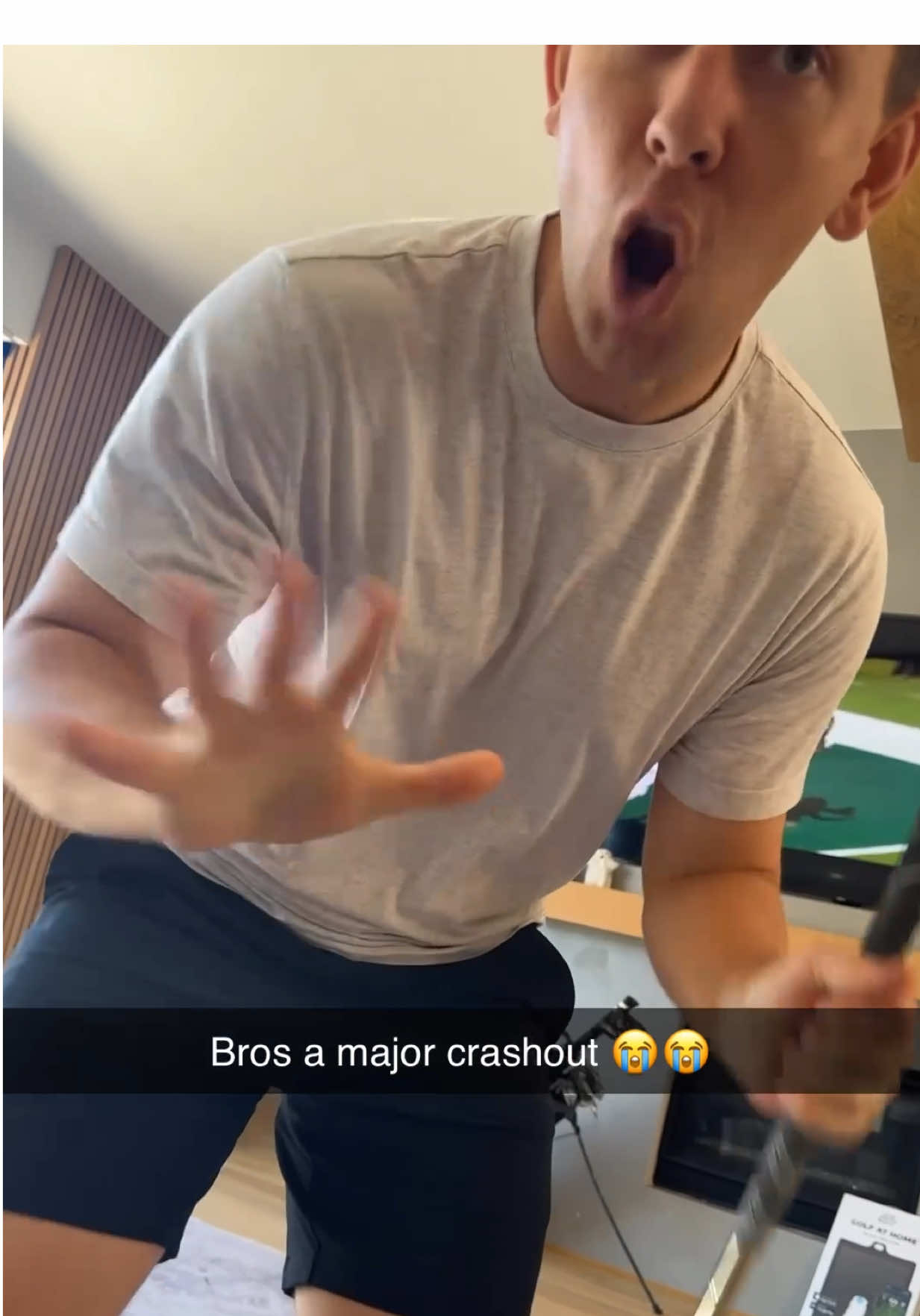 Buddy has no cool 🫢 #golf #golfdaddy