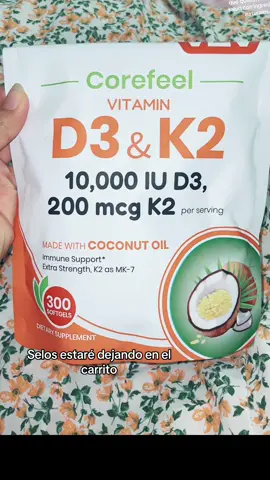 Apoya tu salud con vitaminas esenciales en una sola cápsula. Esta mezcla exclusiva de #vitaminaD3yK2 en aceite de coco virgen #vitamind3k2 #coconutoilviral #immunesupportviral 