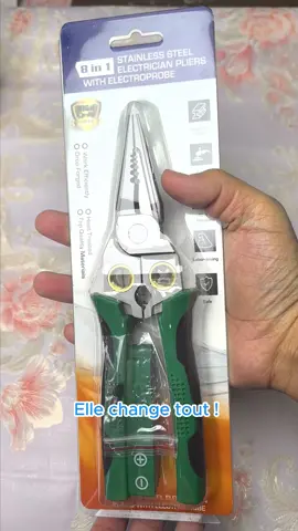 L'outil ultime pour les professionnels comme pour les novices ! Pince 8 en 1 en acier inoxydable !#tiktokshop #screwdriver #fix #tik_tok #tool 