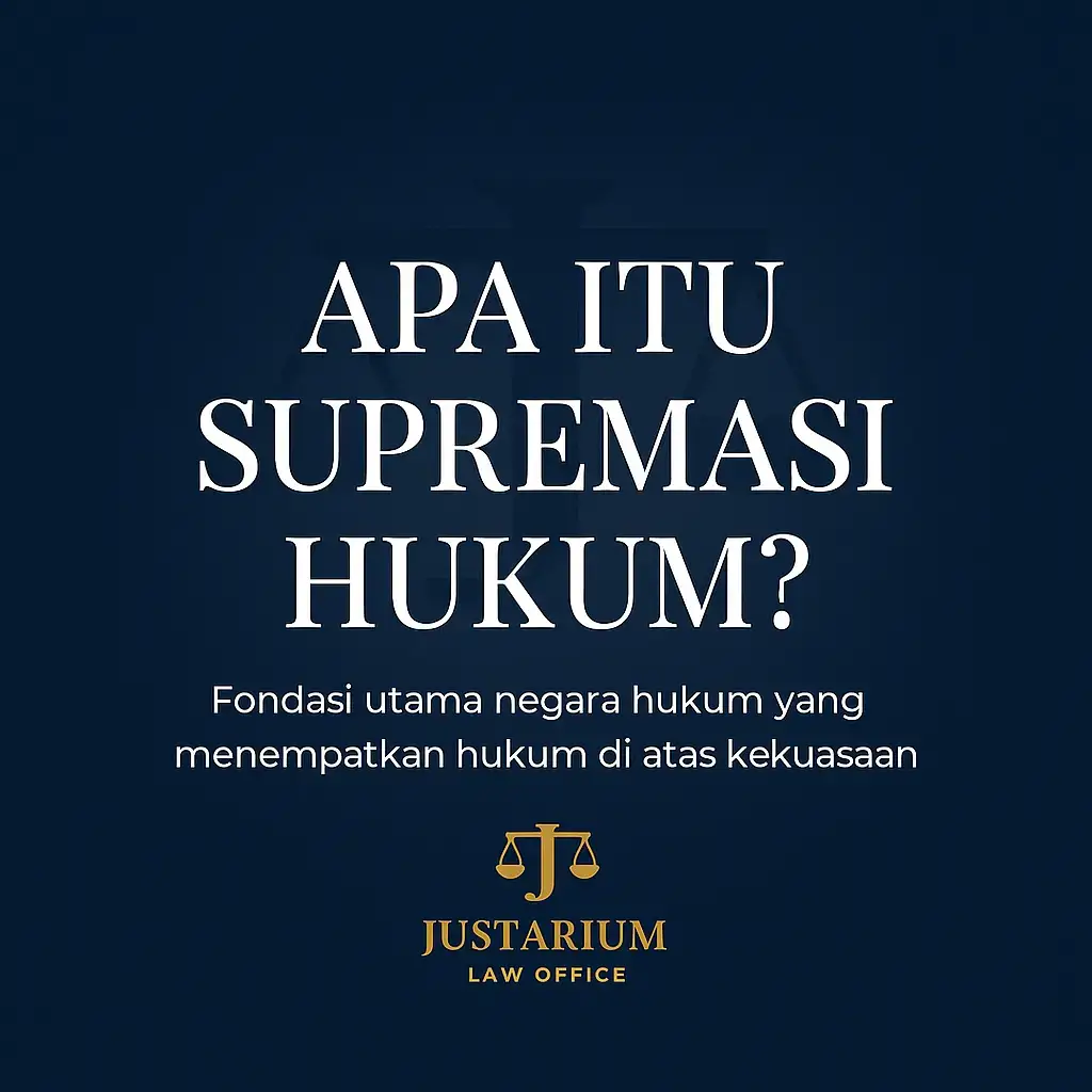 Supremasi hukum berarti hukum berada di atas segalanya — bukan kekuasaan, jabatan, atau kepentingan. Dalam negara hukum, tidak ada seorang pun yang kebal terhadap hukum. Supremasi hukum hanya dapat terwujud jika: ⚖️ Pemerintah mematuhi hukum, ⚖️ Penegak hukum bekerja dengan integritas, ⚖️ Masyarakat sadar dan taat hukum, bukan karena takut, tapi karena percaya. Menegakkan hukum bukan hanya tanggung jawab lembaga, tapi tanggung jawab kita semua. Karena tanpa kesadaran bersama, hukum hanya akan jadi tulisan — bukan pedoman keadilan. 💬 Menurut Anda, apa tantangan terbesar dalam mewujudkan supremasi hukum di Indonesia? #JustariumLawOffice #SupremasiHukum #NegaraHukum #EdukasiHukum #KesadaranHukum 