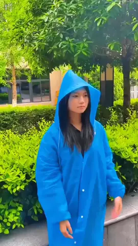 Dengan jaket hujan ini, keluar rumah pada hari hujan menjadi lebih mudah#jaket_hujan#jaket_hujan_seorang#barang_khas_musim_hujan#Baju Hujan Unisex Tebal Saiz U