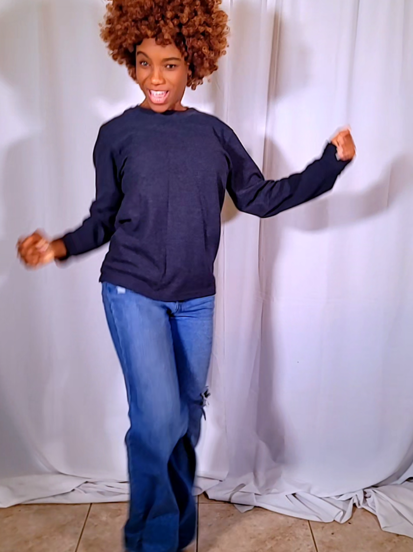Simple dance trend fully clothed to avoid 'No Reason Violations' #dansechallenge #nonudity #justdance #trendingvideo #fyp 