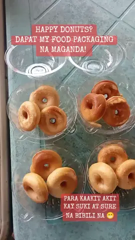 Para happy ang donuts na benta natin bigyan ng magandang container 😊 nasa yellow basket ko na yarn 😁 #followers #fypage #messyminidonuts #foodbusiness #foodpackaging 
