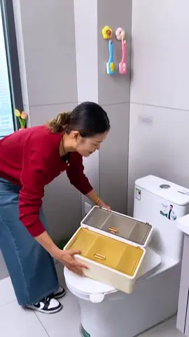 Hộp đựng giấy vệ sinh đa năng, dễ dàng lắp đặt mà không cần đục lỗ, lưu trữ nhiều lớp, khăn giấy được đặt bên trong để ngăn bụi và nước, đẹp và gọn gàng #giadungthongminh #xuhuong 