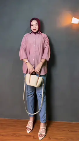 Rekomendasi kemeja oversize yg nyaman bgt dipakai untuk daily 🫶🏻🎀 #kemejaoversize #kemejawanita #calamby #ootdfashion 