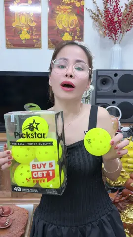 Mua 5 Tặng 1 - Hộp 6 bóng Pick#bong #bongpickleball #bongpich #bongpickleballthidau #xuhuongtiktok 
