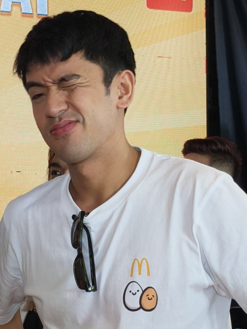 Kapuso star David Licauco celebrates World Egg Day at McDonald's McKinley West, Taguig.   #DavidLicauco #McDonalds #McDoPH #WorldEggDay #OrangeMagazinePH