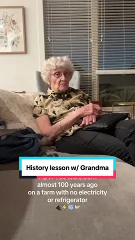 My 95 year old grandma describing a day in her life almost 90 years ago. What’s your favorite part of her story? #Wednesdayswithgrandma #grandma #wholesome #historylesson #toddler