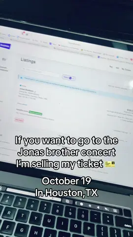 Selling my Jonas brothers ticket for October 19 in houston,Tx  #stubhub #jonasbrothers #sellingticket #hosutontx #fyp 
