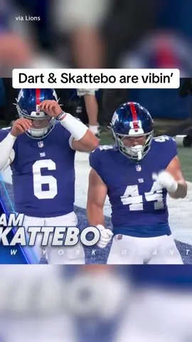 Jaxson Dart and Cam Skattebo showed off their moves #nfl #nygiants #jaxsondart #dance  