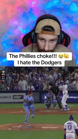 The Dodgers win 😭 Dodgers versus Phillies game #ladodgers #phillies #MLB #NLDS #dodgers 