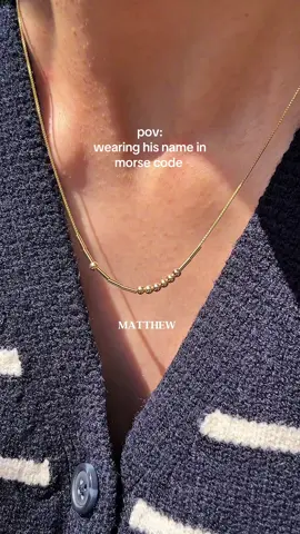 Shop our morse collection on the website✨Available in gold and silver🤍 . . #neginfatemijewellery #morsecodebracelet #morsecodenecklace #morsecode #morsecodejewelry 