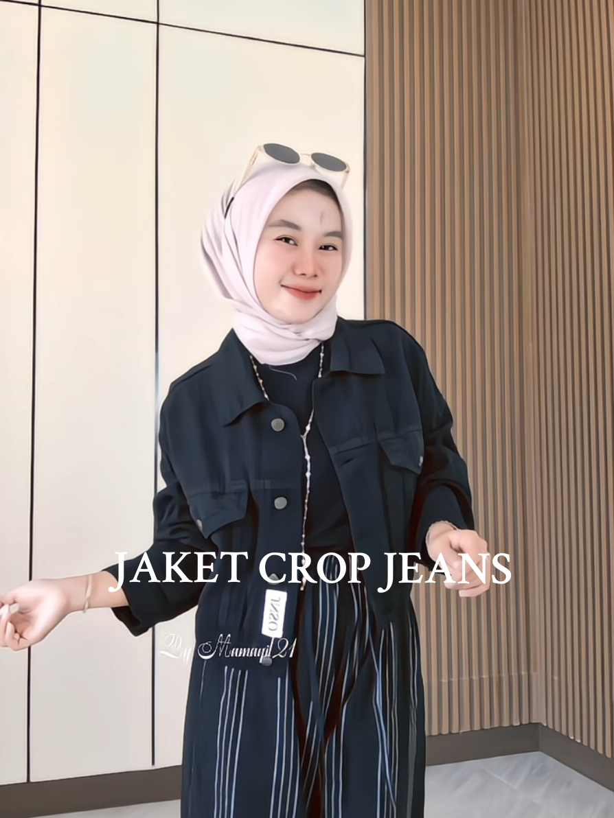 Jaket crop from @jiniso.id 🫶 #jaketjeans  #jaketjeanscrop  #jiniso 