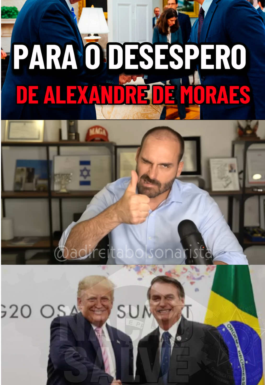 Para o desespero de Alexandre de Moraes!!!!#bolsonaro #brasil🇧🇷 #patriotas🇧🇷 #direita #eduardobolsonaro 