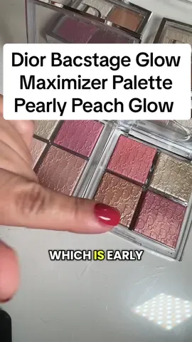 @Diorbeauty Backstage Glow Maximizer Palette in Pearly Peach #diorbeauty #makeup #facepalette #oldvsnew #diorfacepalette 