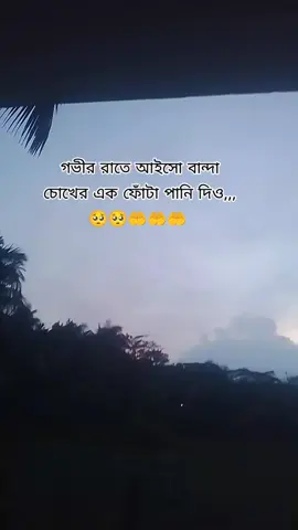 গভীর রাতে এসে বান্দা চোখের এক ফোঁটা পানি দিও🤲🤲🤲🤲🤲