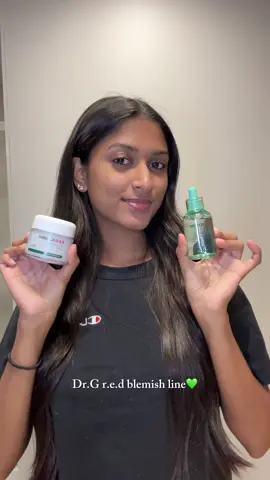 my go-to duo for breakouts 💚 @Dr. G @Dr.G USA #drgskincare #kbeauty #sensitiveskin #acnecare #skincareroutine 