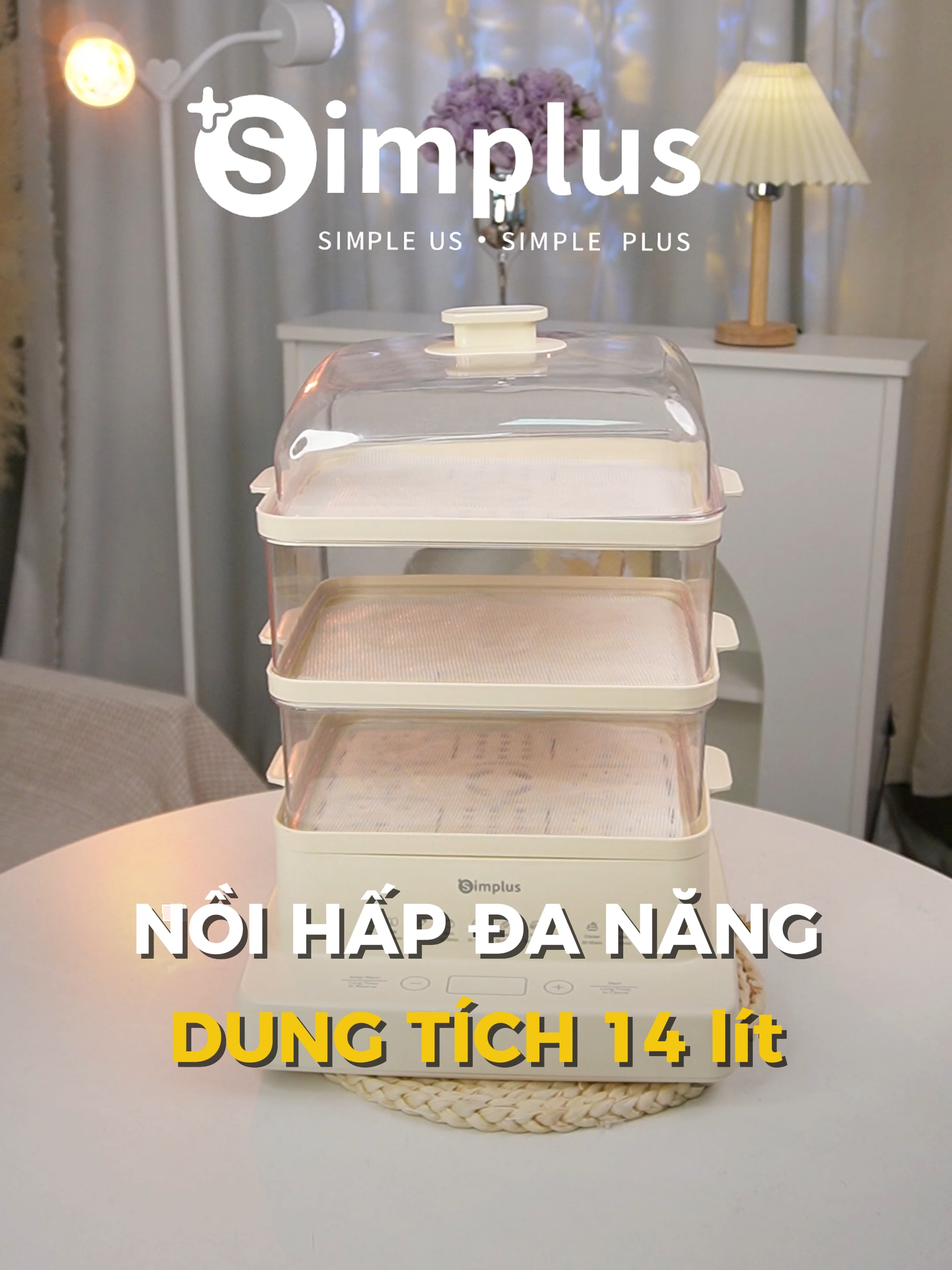 Nồi hấp chất lượng 3 tầng luôn cả nhà #simplus #simplusvn #simplusvietnam #noihap #noihap3tang