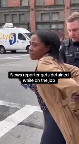 News reporter gets detained while doing her job #ForYou, #viral, #foryoupage, #tiktok, #trending, #follow, #followme, #bestvideo, #thisis4u, #featurethis