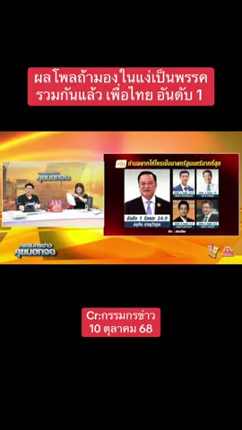 #ณัฐพงศ์คุณากรวงศ์ #เพื่อไทย #กรรมกรข่าวคุยนอกจอ #ข่าวtiktok  #เปิดการมองเห็น 