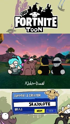 COMO QUE EXPLOS....#fortnitetoon #humor #fortnite #epicpartner #daftpunk 