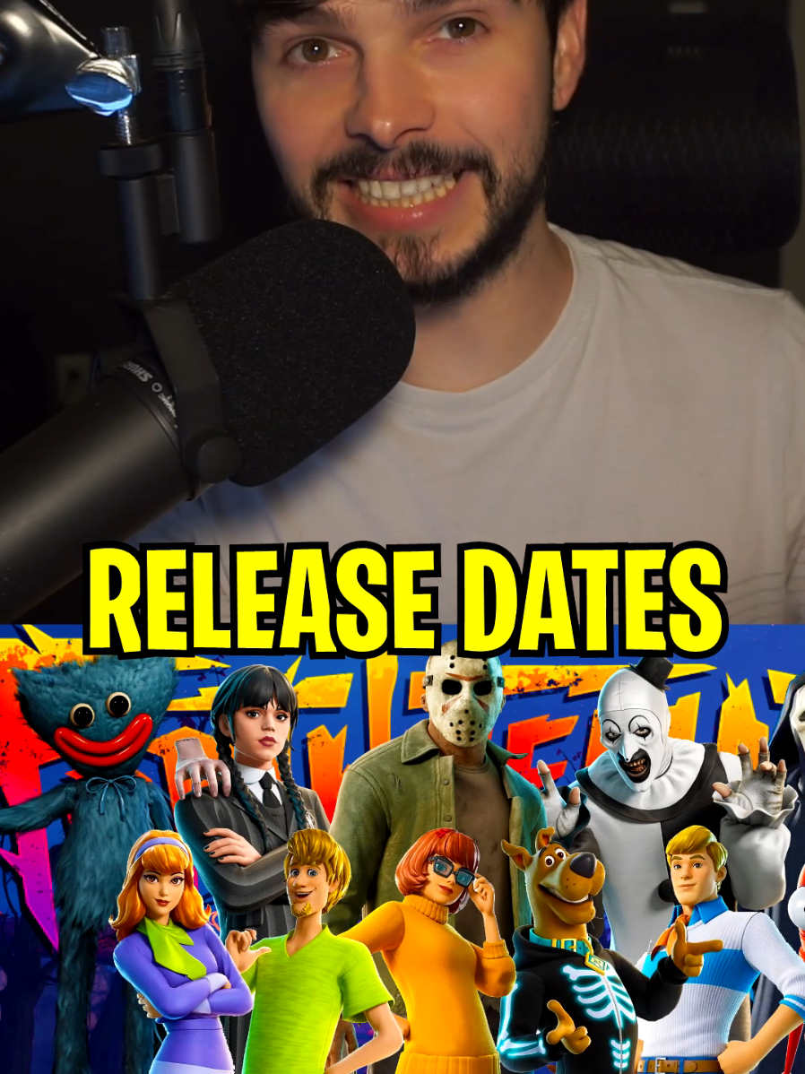 Fortnite Fortnitemares Skins Release Dates! #fortnite #fortnitemares #terrifier #viral #foryoupage 