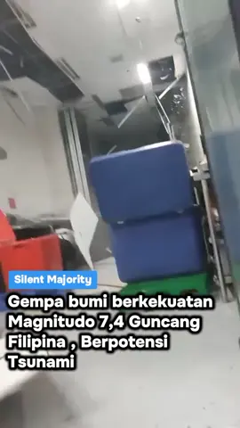 Breaking News , Gempa bumi berkekuatan Magnitudo 7,4 Guncang Filipina , Jum'at 10 Oktober 2025 Berpotensi Tsunami.  #gempabumi #philippines #breakingnews #fypviral 