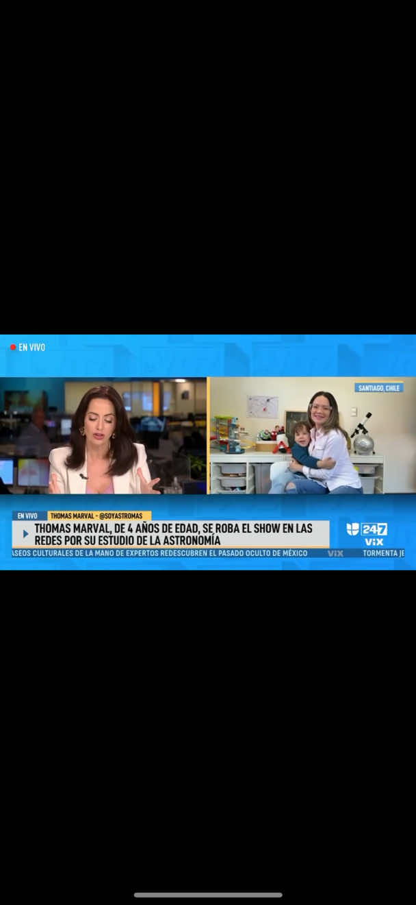 Conversando con Paulina Sodi en Univisión 🤩 Gracias a todos por ser parte de esta constelación, un movimiento de amor por la astronomía que sigue creciendo! ❤️🚀