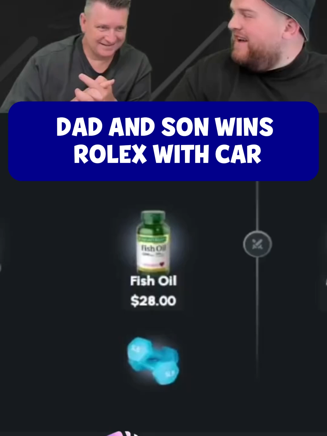 DAD AND SON WINS ROLEX WITH CAR