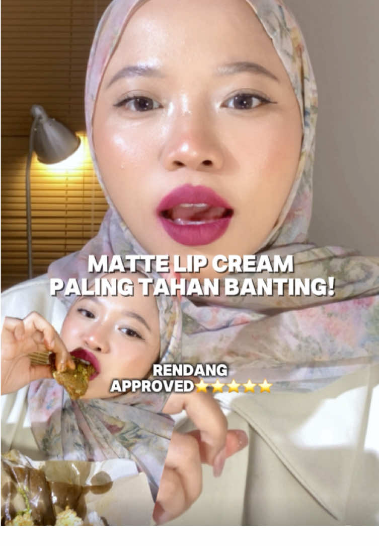 Matte lip cream tahan banting! Rendang approved ga perlu touch up!😩✨ You Could Paint Matte Lasting Lip Cream GONG!🤝 #vlyseptiani #youcouldpaint #youlipcream #lipcreamviral 