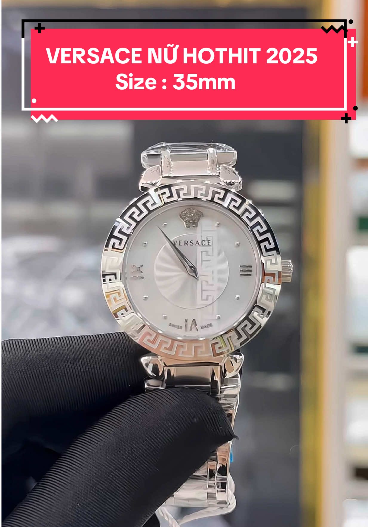 VERSACE NỮ MÀU HOT NHIỀU CE ĐANG QUAN TÂM ĐÃ CẬP BẾN SẴN 🔥 Size : 35mm #37watchluxury #viral #thinhhanh #đồnghồnữ #fyb 