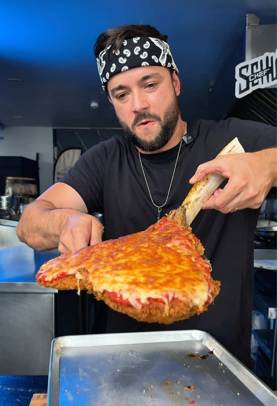 Milanesa de Tomahawk (marinada en leche) 🥛🍖  #LoAprendienTikTok #recetas #carne #Tomahawk #chefschwarz