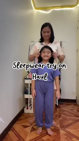 Sleepwear Try on haul with my little one #kidssleepwear #kidsleepwearterno #kidssleepwearsilk 