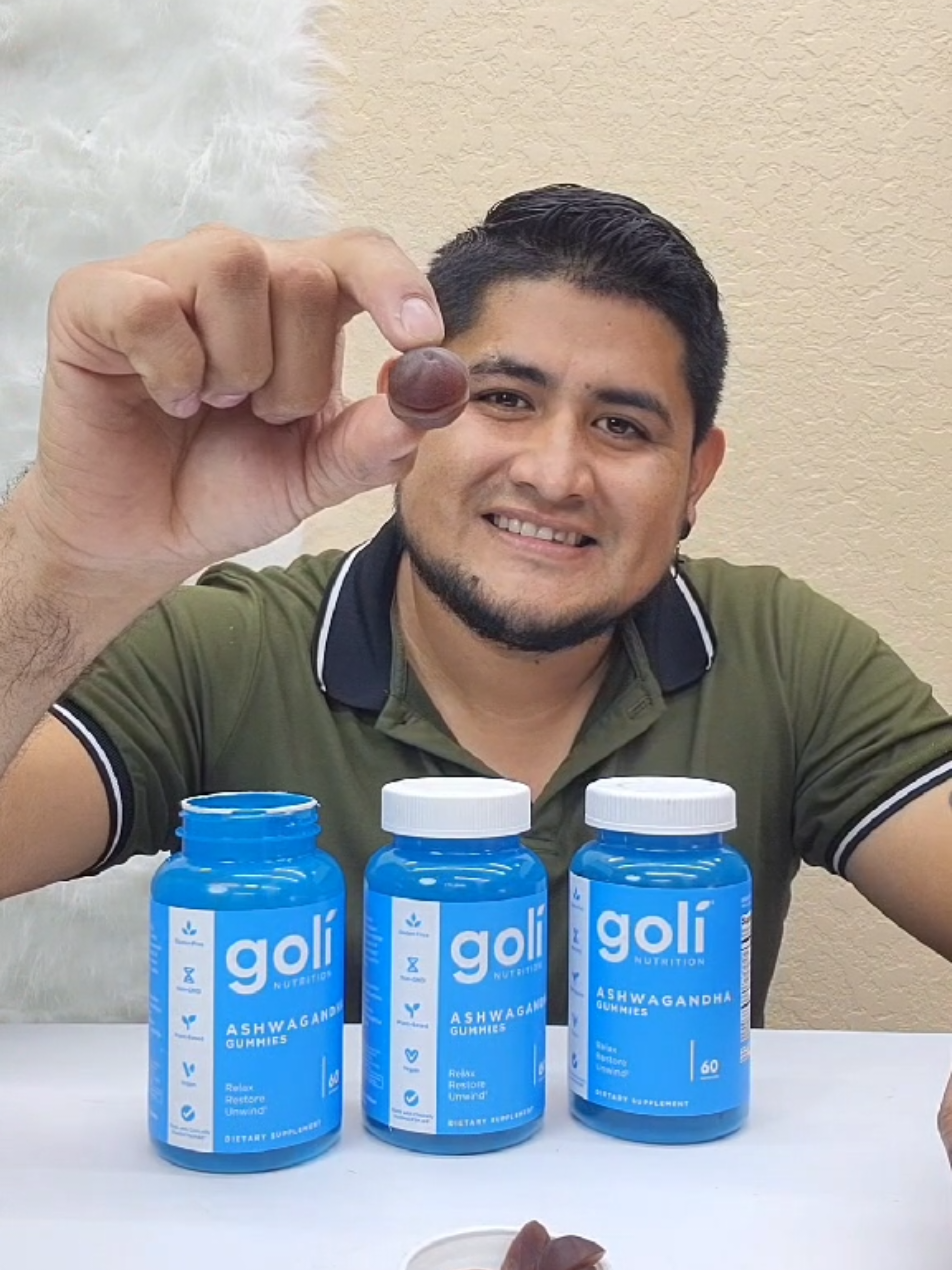 3 Bottles of Goli Ashwagandha .
