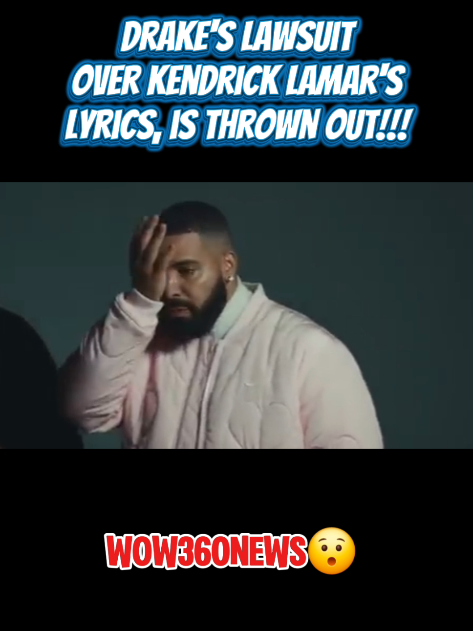 Drake Gets Bad News In His Battle Against Kendrick Lamar's Song😯 #drake #kendricklamar #wow360news 