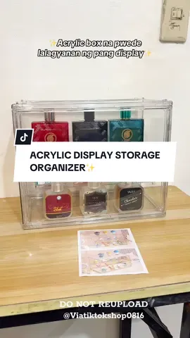 Ang cute may lalagyanan na mga pabango ko😅🥰✨ #acrylic #acrylicdisplay #displaybox #acrylicbox #fyp 
