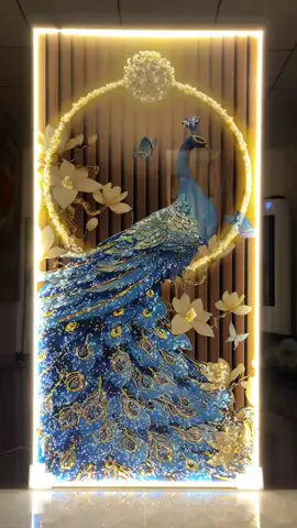 tranh đính đá pha lê đèn led #noithat #tranhdecor #trangtrinha #nhadep #tranhphongkhach 