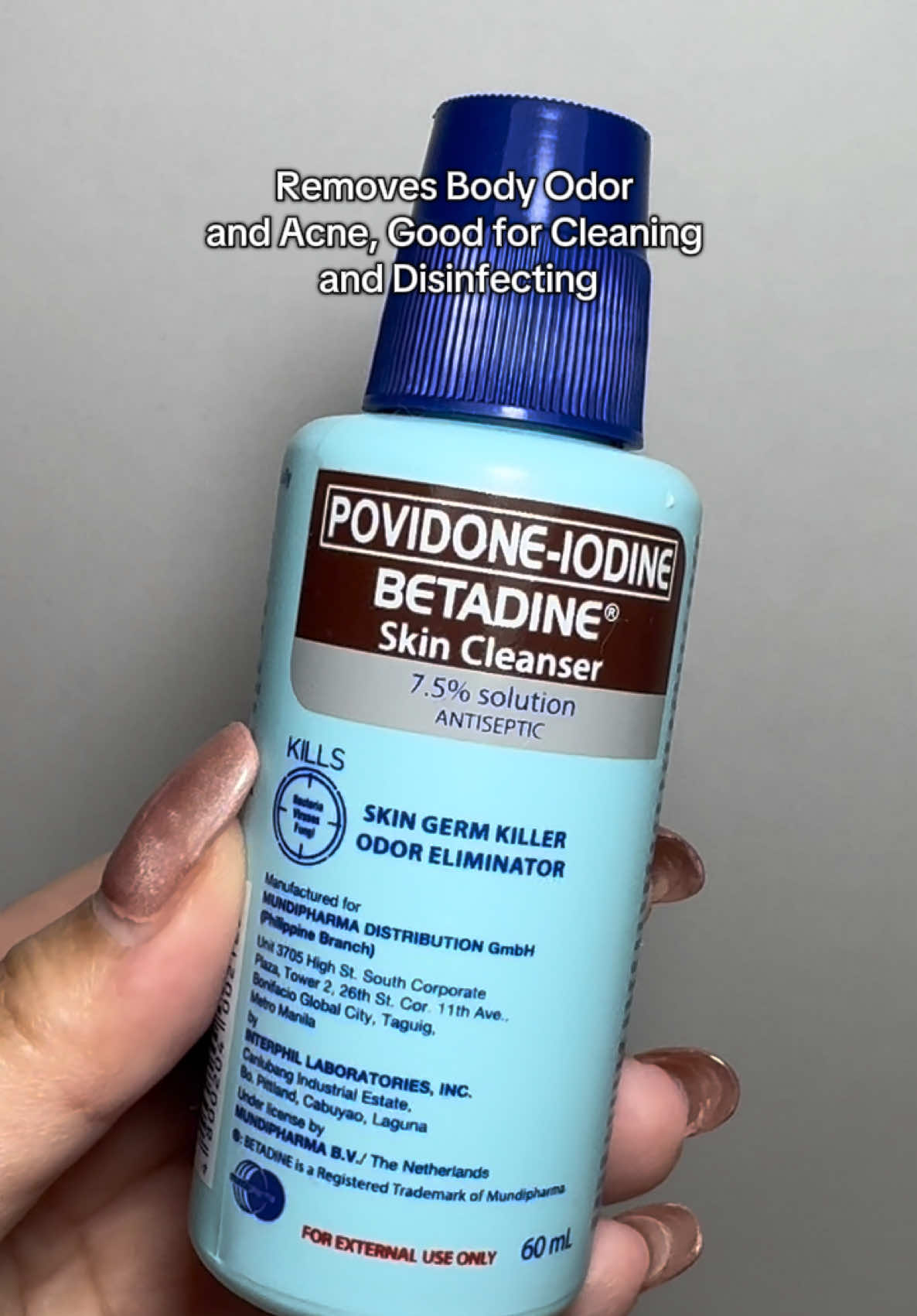 Germ Killer Skin Cleanser  Note: not for everyday use, once to thrice a week  #betadine #odoreliminator #skincleanser #hygiene #povidoneiodine 