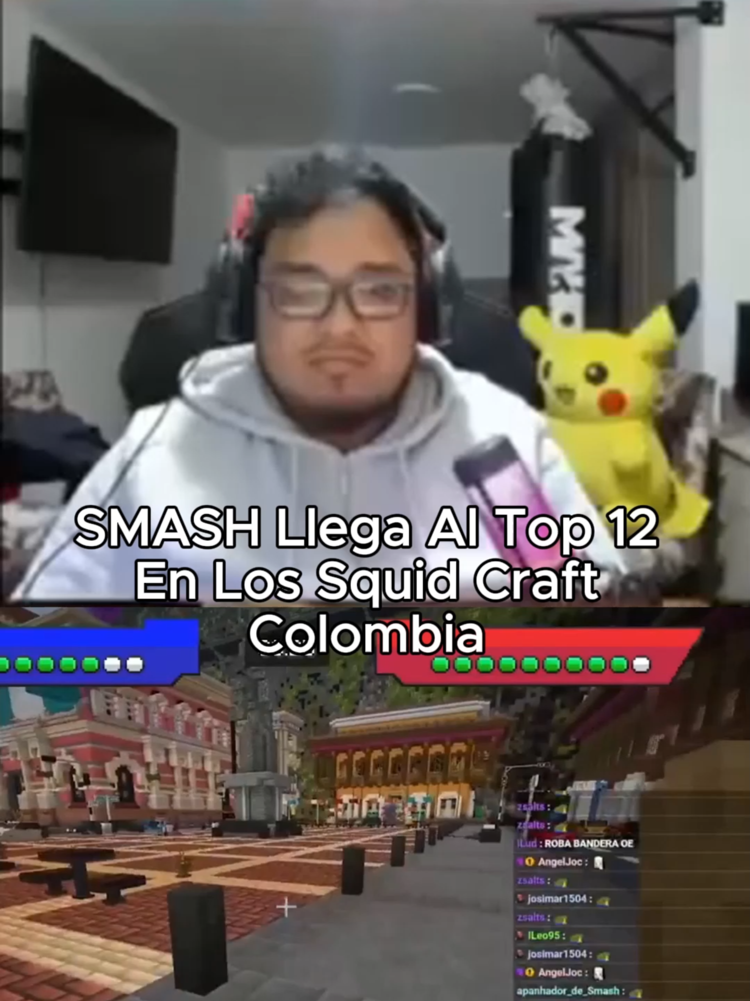 Smash llega al top 12 en los squidcraft colombia #smashdota #smash #dota2 #streamer #peru🇵🇪 #kickperu #sandraskins #fyp #squidgame #Minecraft #colombia #kick
