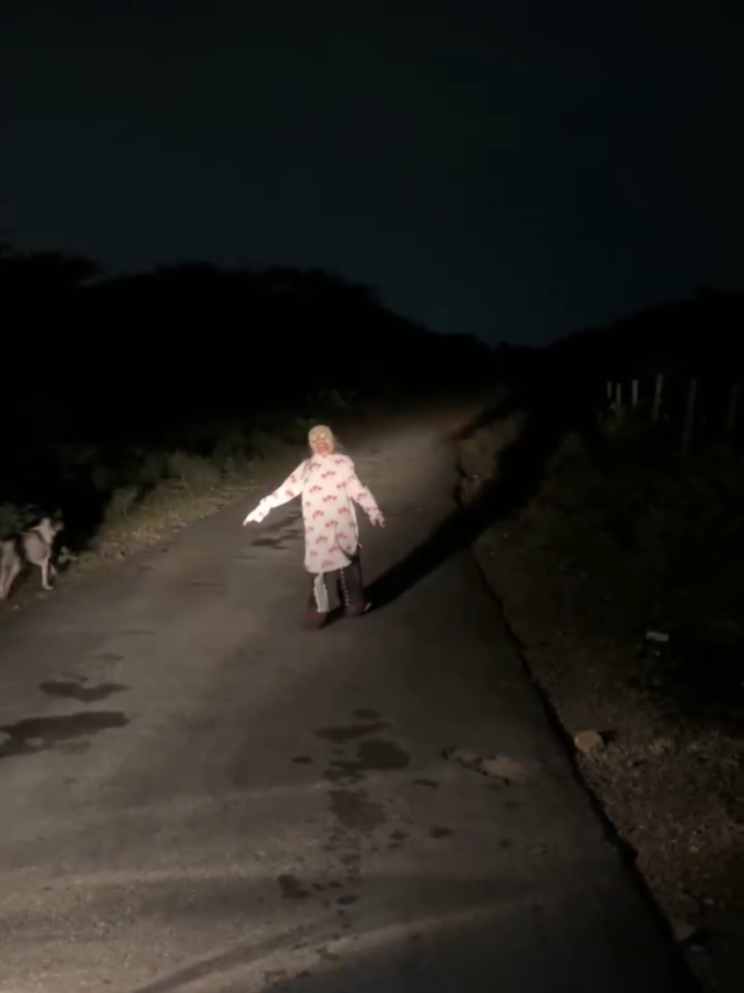 crossing the Haunted Road . #hauntedroad #horror #haunted #scary #spooky 