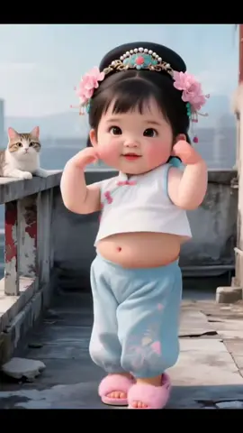 Cute baby dancing #xuhuong #baby #dance #cutebaby #babygirl 