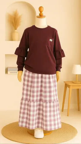 setelan anak perempuan 5-24tahun simple dan modis #setelananakperempuan #bajumuslimanakperempuan #bajungajianak 