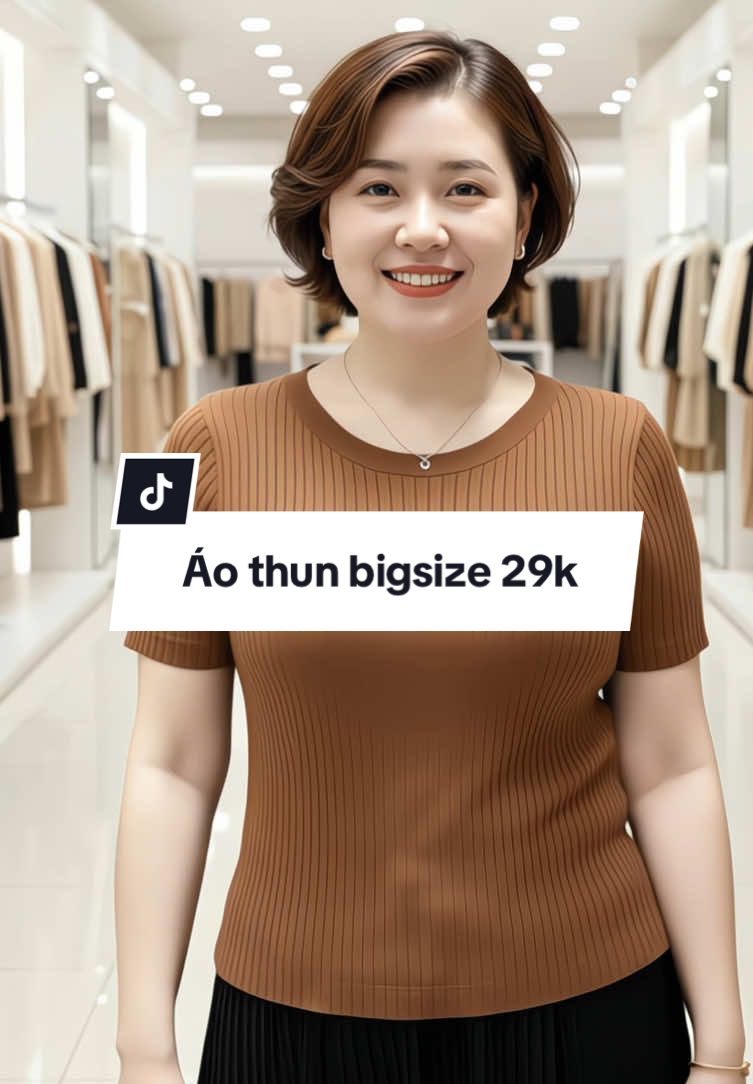 Áo thun bigsize 29k mặc lên gọn dáng #thoitrangnu #aothunnu #aothunbigsizenu #thoitrangbigsize #thoitrangbigsizenu 