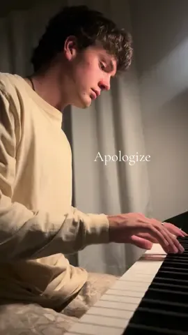 Apologize #piano #pianocover #fyp #apologize 