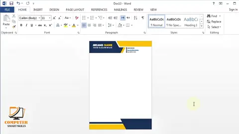 letterhead Design in MS word  #mswordtutorial #newdesign #education #vairal_video #vairalvideo 