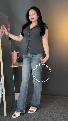 Rekomendasi outfit simpel cantik kekinian, vest wanita kekinian simple dan casual #vest #atasanwanita #blousekorea 