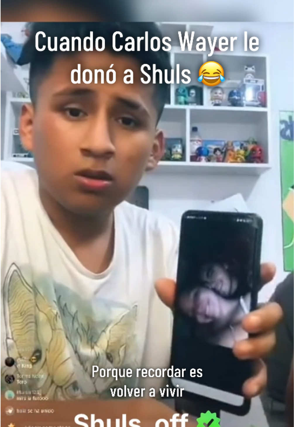 Carlos le donó a Shuls 😂. #shuls #carloswayer #donar #yuli #kick 