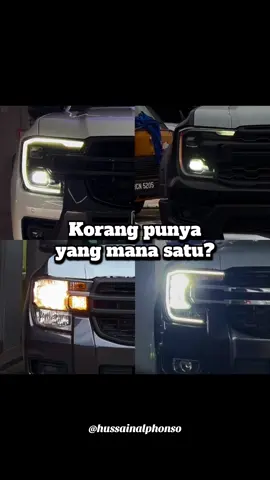 Perbezaan antara Headlamp dalam line-up Ranger
